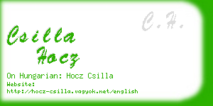 csilla hocz business card